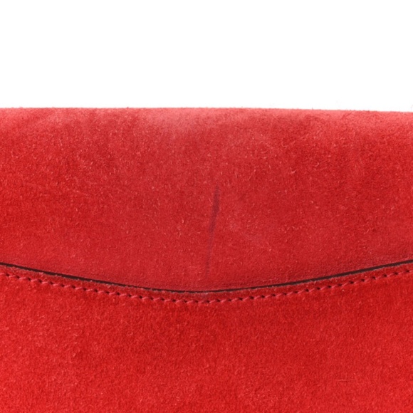 GUCCI  Suede Vitello Velvet Medium Dionysus Shoulder Bag Vulcanic Red - Picture 11 of 12